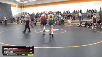 144 lbs Quarterfinal - Jack Hayes, Cedar Rapids Kennedy vs Braylen Cavner, Prairie, Cedar Rapids