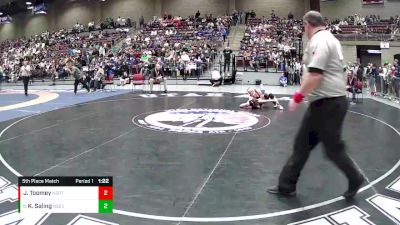 5th Place Match - Kinsee Saling, North Sevier vs Journey Toomey, North Sanpete