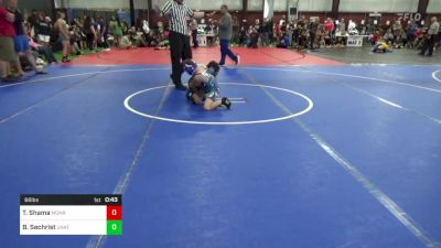 66 lbs Consi Of 8 #1 - Tarek Shama, Monroe vs Brayden Sechrist, Unattached