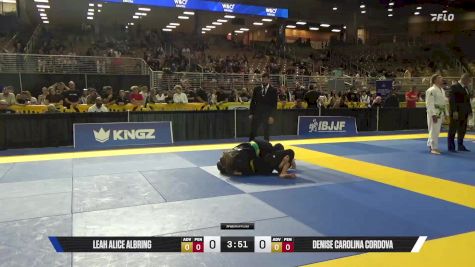 Denise Carolina Cordova vs Leah Alice Albring 2025 Pan Kids Jiu-Jitsu IBJJF Championship