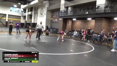 120 lbs Round 5 (6 Team) - Khloe Wright, Illinois vs Harper Graff, Braided Brutes Wrestling