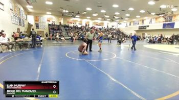 165 lbs Quarterfinal - Diego Del Manzano, Nordoff vs Liam Murphy, West Torrance