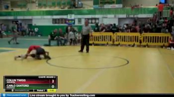 113 lbs Champ. Round 2 - Carlo Santoro, MAYFIELD vs Collin Twigg, WAUSEON