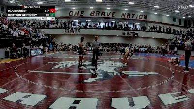 132 lbs Semis & 3rd Wb (16 Team) - Jacob Harvey, Mt. Pisgah Christian School vs Jonathon Westberry, Brantley County HS