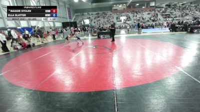 49 lbs Champ. Round 2 - Maggie Stolen, Cle Elum Mat Miners Wrestling Club vs Ella Slatter, Mt Spokane Wrestling Club