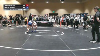 115 lbs 5th Place Match - Katie Porcelli, Crash Girls Wrestling Club vs Kylee Trostle, Mosers Mat Club