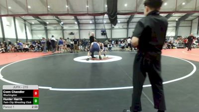 215 lbs Cons. Quarters - Coen Chandler, Washington vs Hunter Harris, Twin City Wrestling Club