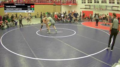 165 lbs Semifinal - Hans Kamm, Cascade vs Grayson Fabrycki, West Linn