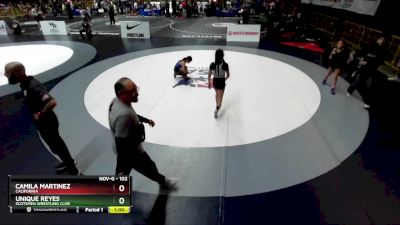 102 lbs Champ. Round 1 - Camila Martinez, California vs Unique Reyes, Scotsmen Wrestling Club