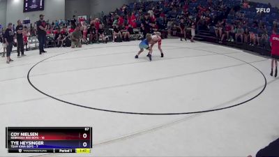 67 lbs Round 3 (4 Team) - Coy Nielsen, Nebraska Red Boys vs Tye Heysinger, Team Iowa Boys