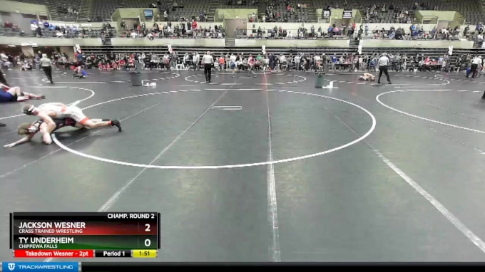 135 lbs Champ. Round 2 - Jackson Wesner, Crass Trained Wrestling vs Ty ...