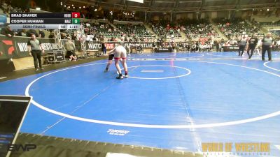 160 lbs Semifinal - Brad Shaver, Hobbs Elite vs Cooper Huhman, Maize