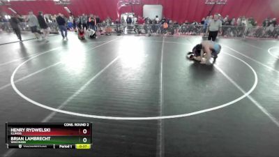 190 lbs Cons. Round 2 - Brian Lambrecht, Wisconsin vs Henry Rydwelski, Illinois
