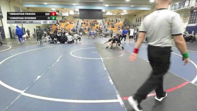 165 lbs 1st Place Match - Christian Stoeber, Fountain Valley vs Sebastian Parada, Centennial