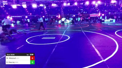 165 lbs Consi Of 16 #2 - Mutasem Masoud, Jefferson Wrestling Club vs Deegan Dauray, Brighton WC