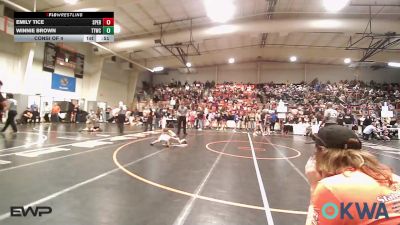 62 lbs Consi Of 4 - Emily Tice, Sperry Wrestling Club vs Winnie Brown, Team Tulsa Wrestling Club