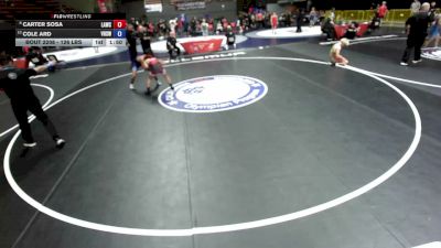 126 lbs Cons. Quarters - Carter Sosa, LAWC vs Cole Ard, Vista High School Wrestling