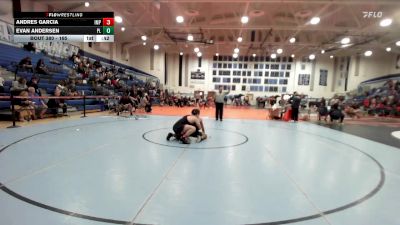 165 lbs Cons. Round 4 - Evan Andersen, Point Loma vs Andres Garcia, Imperial