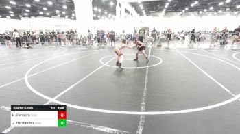 89 lbs Quarterfinal - Hunter Ferreira, Ceres Pups WC vs James Hernandez, Savage House WC