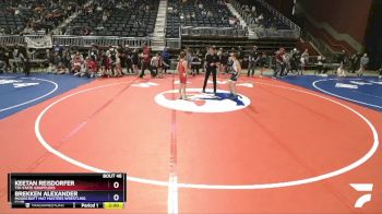 84 lbs Quarterfinal - Keetan Reisdorfer, Tri-State Grapplers vs Brekken Alexander, Moorcroft Mat Masters Wrestling Club