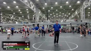 96 lbs Semis (4 Team) - Bryce Ostazewski, All I See Is Gold Academy vs Mason Lutek, Revival