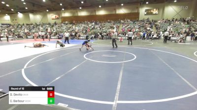 54 lbs Round Of 16 - Donovan Devito, Crusader Wrestling vs Carson Barbour, Georgetown