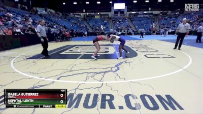 105 lbs Cons. Round 3 - Isabela Gutierrez, Liberal vs Nephtali Lenth, Topeka West