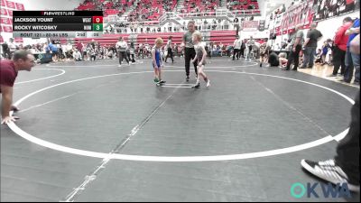 40 lbs Quarterfinal - Bodhi Berens, Blanchard Wrestling Club vs Jonah Beard, Bridge Creek Youth Wrestling
