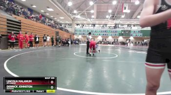 150 lbs Quarterfinal - Lincoln Malanum, Mt Carmel vs Derrick Johnston, Ramona