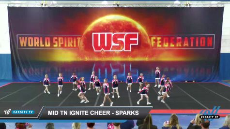 Mid TN Ignite Cheer - Sparks [2022 L1 Performance Recreation - 8 and Younger (NON) Day 1] 2022 WSF Huntsville Challenge