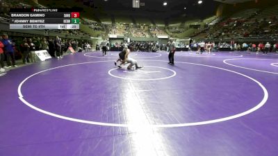 128 lbs Semi To 9th - Brandon Gamino, Sanger vs Johnny Benitez, Redwood