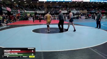 152 lbs Semifinal - Michael Dickinson, Soldotna vs Hayden Reuter, Student Wrestling Development Program