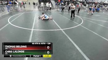 126 lbs Champ. Round 4 - Chris Lalonde, CO vs Thomas Belding, OR