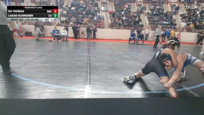 125_B lbs Round Of 32 - Eli Thomas, Sharpsville vs Logan Schreiner, Flb