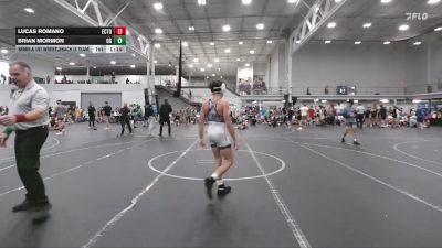 113 lbs Semis & 1st Wrestleback (8 Team) - Lucas Romano, East Coast Time Out vs Brian Mormon, Ohio Gold