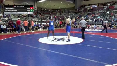6A 215 lbs Semifinal - Yahir Ruiz, Rogers High School vs Jayton Jones, Bryant High School