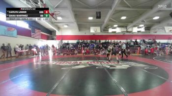 Girls 122 lbs Quarterfinal - Giana Martinez, Red Bluff Girls vs Caitlyn Linder, Corning Girls