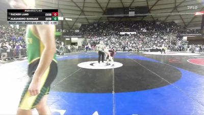 Boys 2A 190 lbs Champ. Round 2 - Tucker Land, W. F. West vs Alejandro Barajas, Quincy