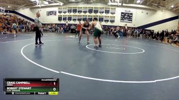 215 lbs Quarterfinal - Robert Stewart, Clay (Oregon) vs Craig Campbell, Green