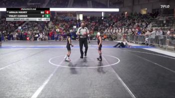 50 lbs Champ. Round 1 - Finley Currier, Southwest Timberwolves vs Airalia Hulvey, MAC