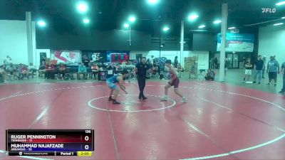 136 lbs Quarters & 1st Wb (16 Team) - Ruger Pennington, Tennessee vs Muhammad Najafzade, Arkansas