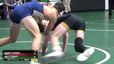 120 lbs Cons. Round 3 - Gradey Harding, Galion vs Matty Toohey, Upper Arlington