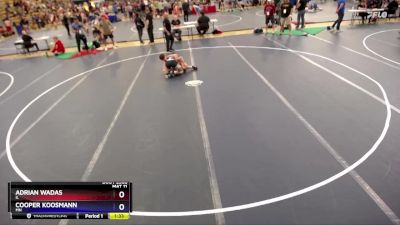 144 lbs Cons. Round 3 - Adrian Wadas, IL vs Cooper Koosmann, MN