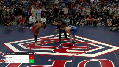 157 lbs Semifinal - Melvin Miller, PA vs William Denny, IL