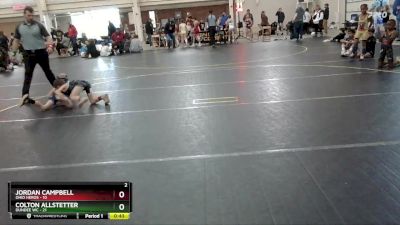 61 lbs Round 2 (6 Team) - Jordan Campbell, Ohio Heros vs Colton Allstetter, Dundee WC
