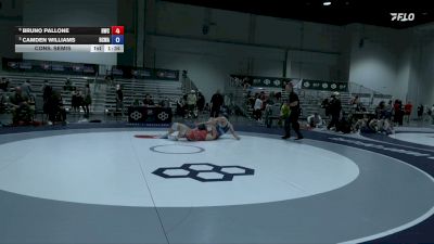 110 kg Cons. Semis - Bruno Pallone, Hardin Wrestling Club vs Camden Williams, Red Cobra Wrestling Academy
