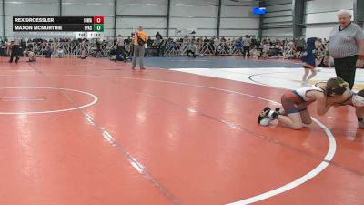 100 lbs Round 1 - 9:00am Saturday - Rex Droessler, Iowa Black vs Maxon Mcmurtrie, PA Silver