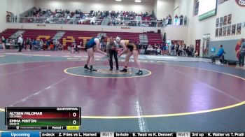 165 lbs Quarterfinal - Alysen Palomar, Columbia vs Emma Minton, Emmett