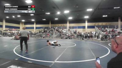 126 lbs Quarterfinal - Andrew Gomez, Misfits vs Rene Cordero, Poway Elite