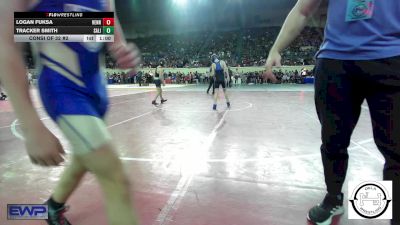 96 lbs Consi Of 32 #2 - Logan Fuksa, Hennessey Eagles Jr High vs Tracker Smith, Salina